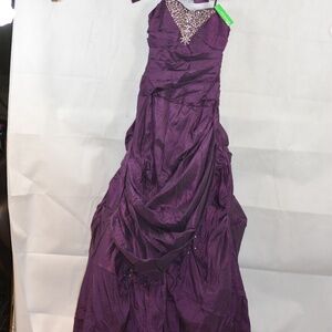 Sequined/Beaded/Rhinestone Rouched Purple Prom NWT SZ M NWT